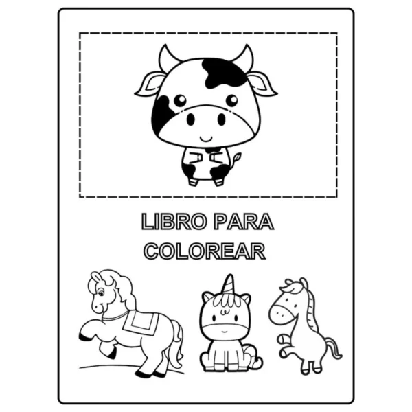 Libro de Colorear Animales 1-3 Años - Imagen 2