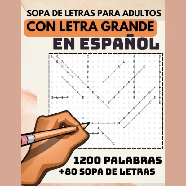 Sopa de Letras en Español para Adultos Letra Grande