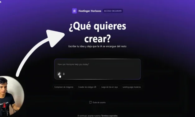 Hostinger Horizons: ¿Cómo Crear una Aplicación Web?