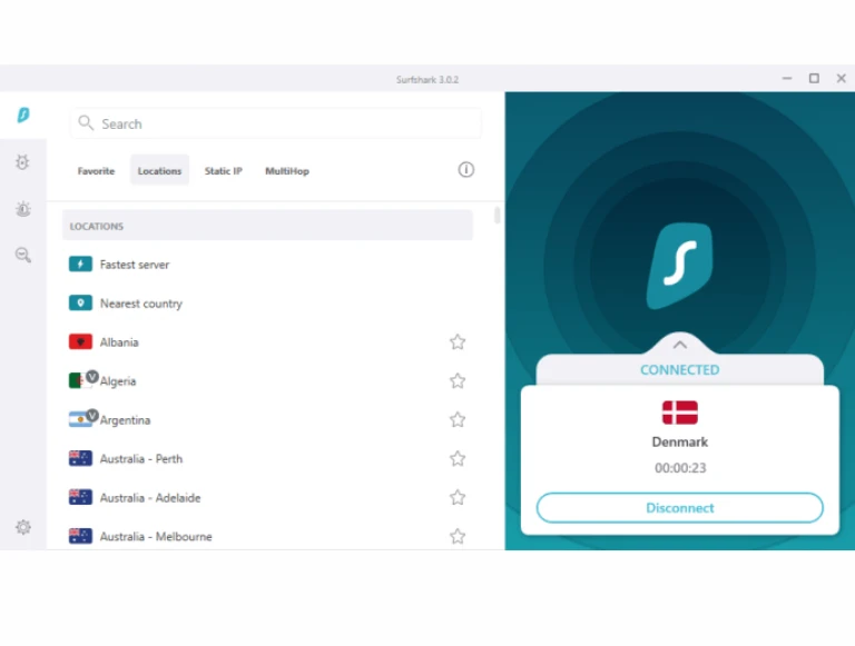 Surfshark captura Surfshark captura