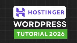 Cómo construir un sitio web profesional de WordPress con Hostinger